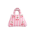 The Embroidered Cherry Kids Bag Pink