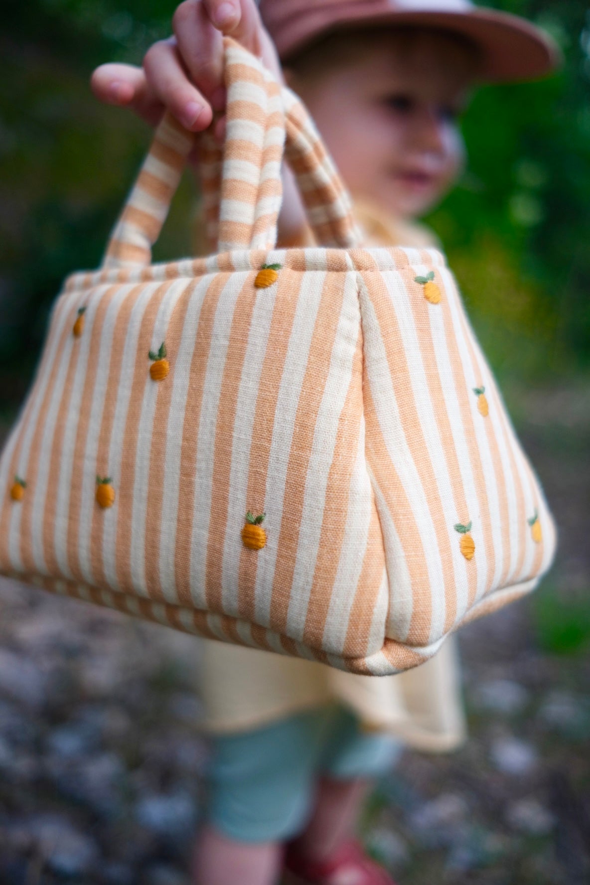 The Hand Embroidered Citrus Tote Bag