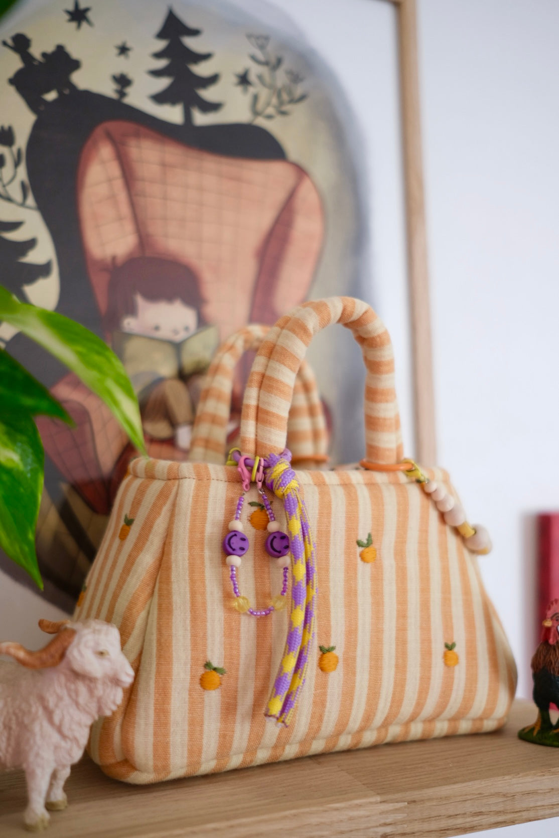 The Hand Embroidered Citrus Tote Bag