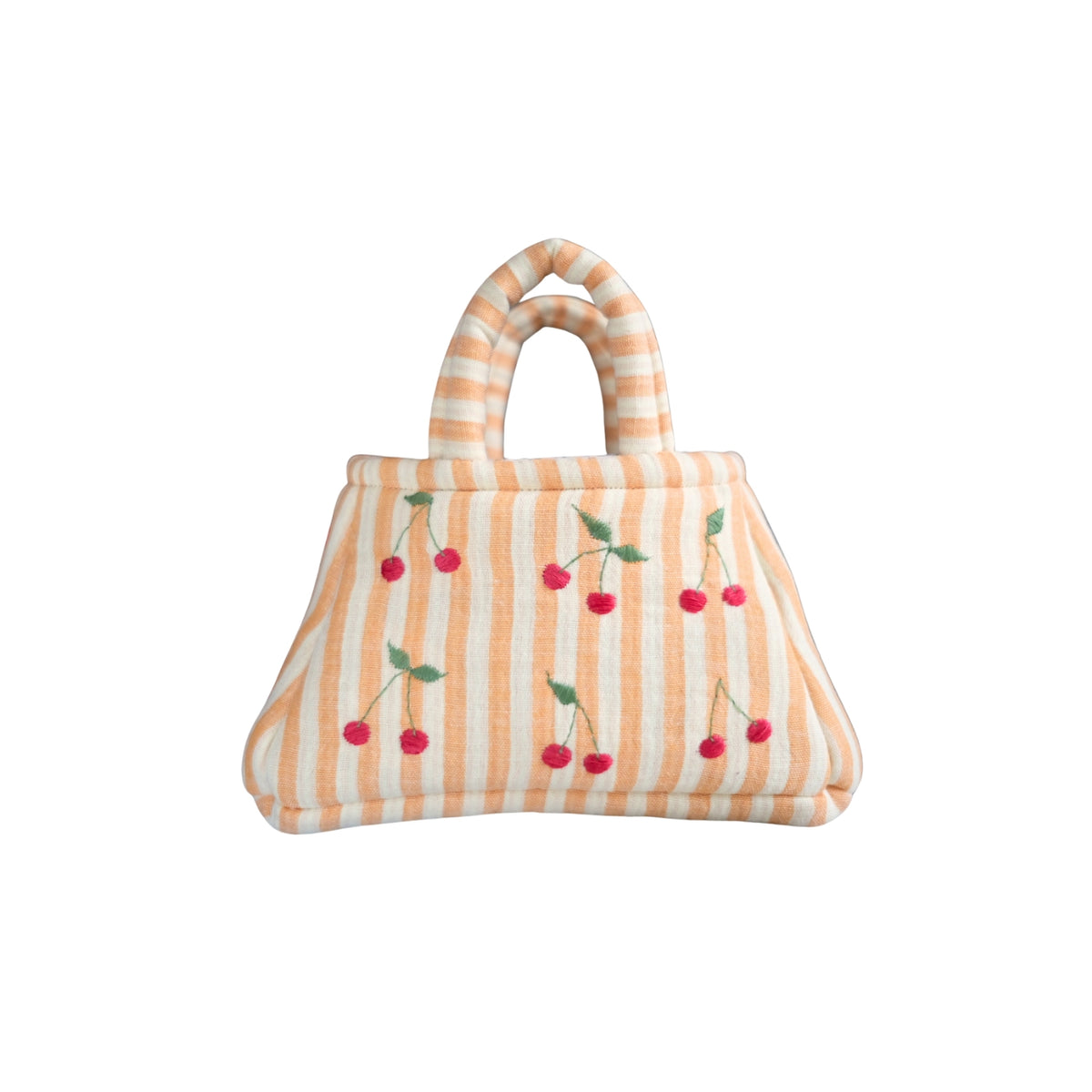 The Embroidered Cherry Kids Bag Orange