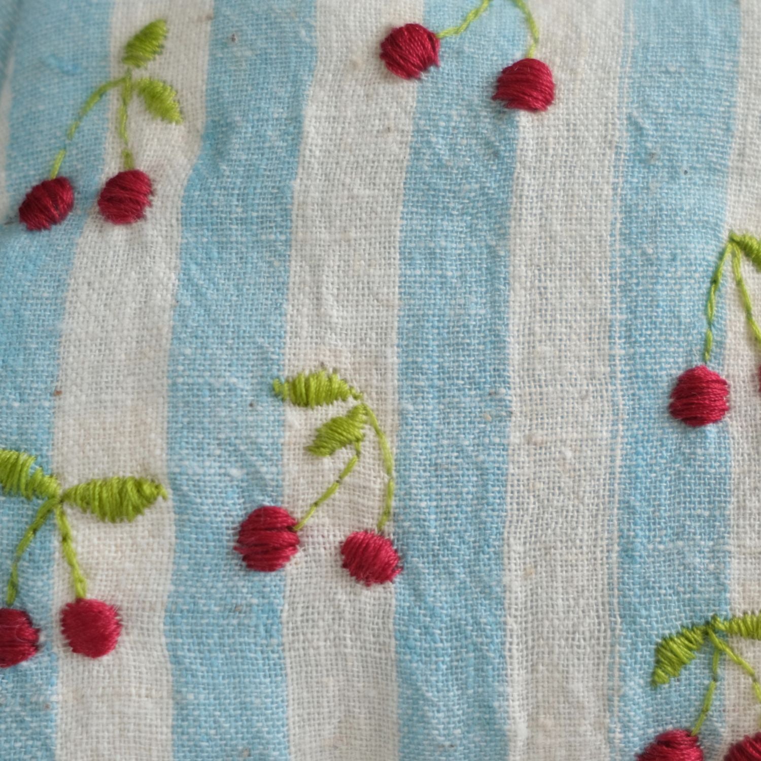The hand embroidered Cherry tote bag